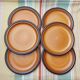 Flat stoneware plates St Amand Meylan