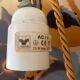 Art Nouveau 1-light basin pendant light signed by Vianne in glass paste