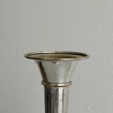Vintage patinated metal soliflore vase
