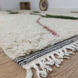 Handmade wool Berber rug 260 X 150 CM