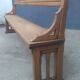 Oak church bench 2m45