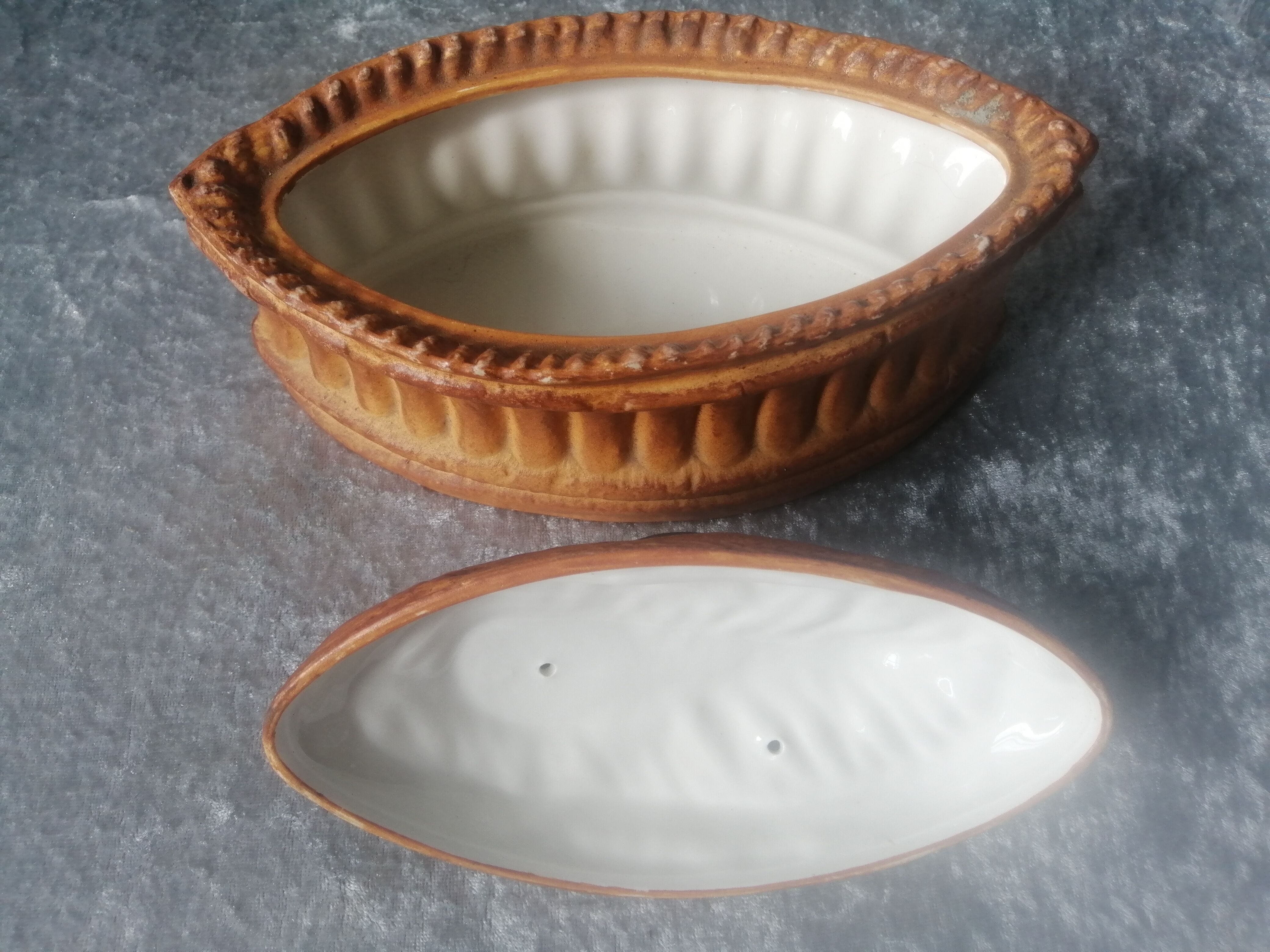 Terrine a paté in limoges porcelain pillivuyt in the shape of a duck