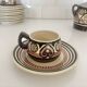 Antique tea and coffee service signed Paul Fouiffen Quimper
