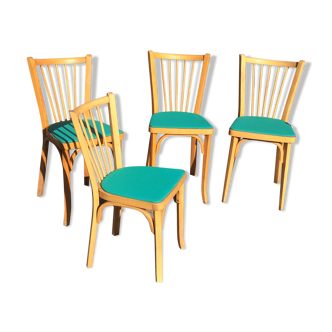 Series of 4 Baumann bistro chairs 50/60