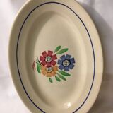 Duo of ravines in earthenware Lunéville model Agnes