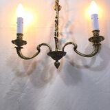 Bronze chandelier with 2 lights