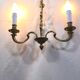 Bronze chandelier with 2 lights