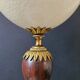 Ostrich Egg, Base in Brass and Brown Marble Empire Napoleon III H: 35cm