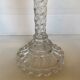 Pair of old twisted candlesticks with diamond tips.