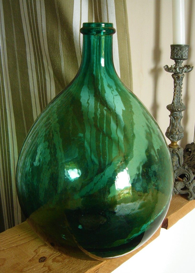 Demijohn green bubbles 6 l