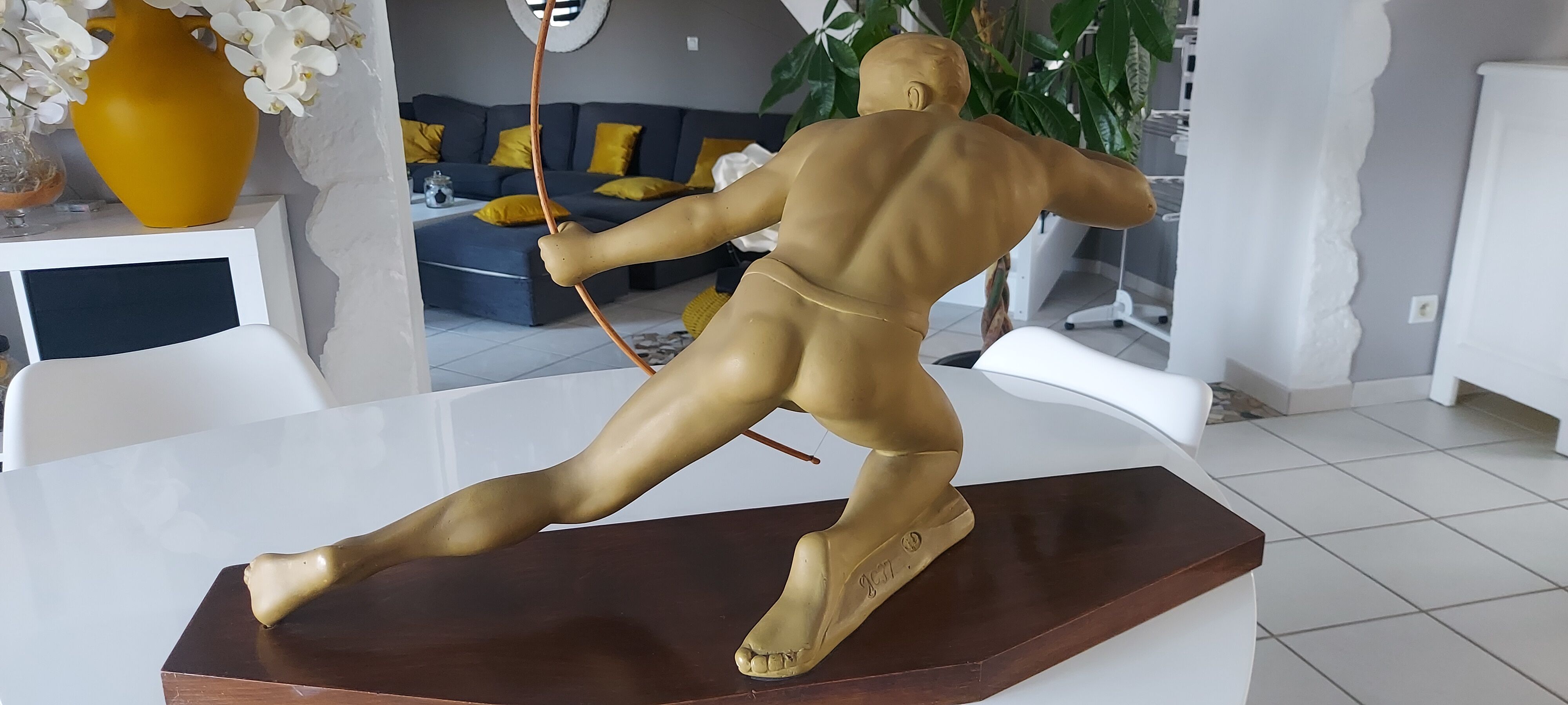 Art Deco statue sculpture from the 1950s