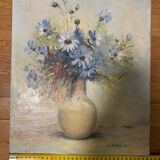 Oil on canvas bouquet of flowers