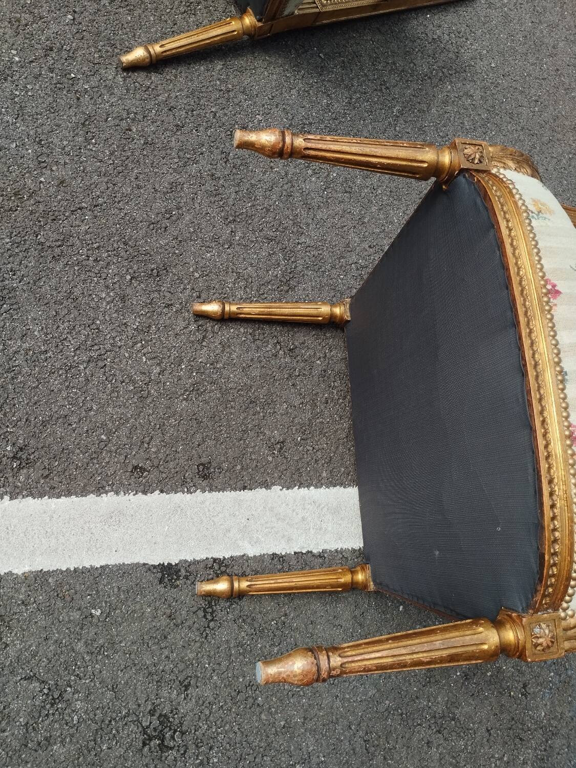 Pair of old Louis XVI style armchairs