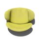 Pair of Little Tulip armchairs by Pierre Paulin for Artifort in green fabric.
