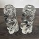 Pair of signed Baccarat Aladin candlesticks