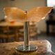 Pair of floor lamps in Murano glass shell type.