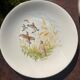 Set of 5 flat plates in Gien earthenware, Primefleur collection.