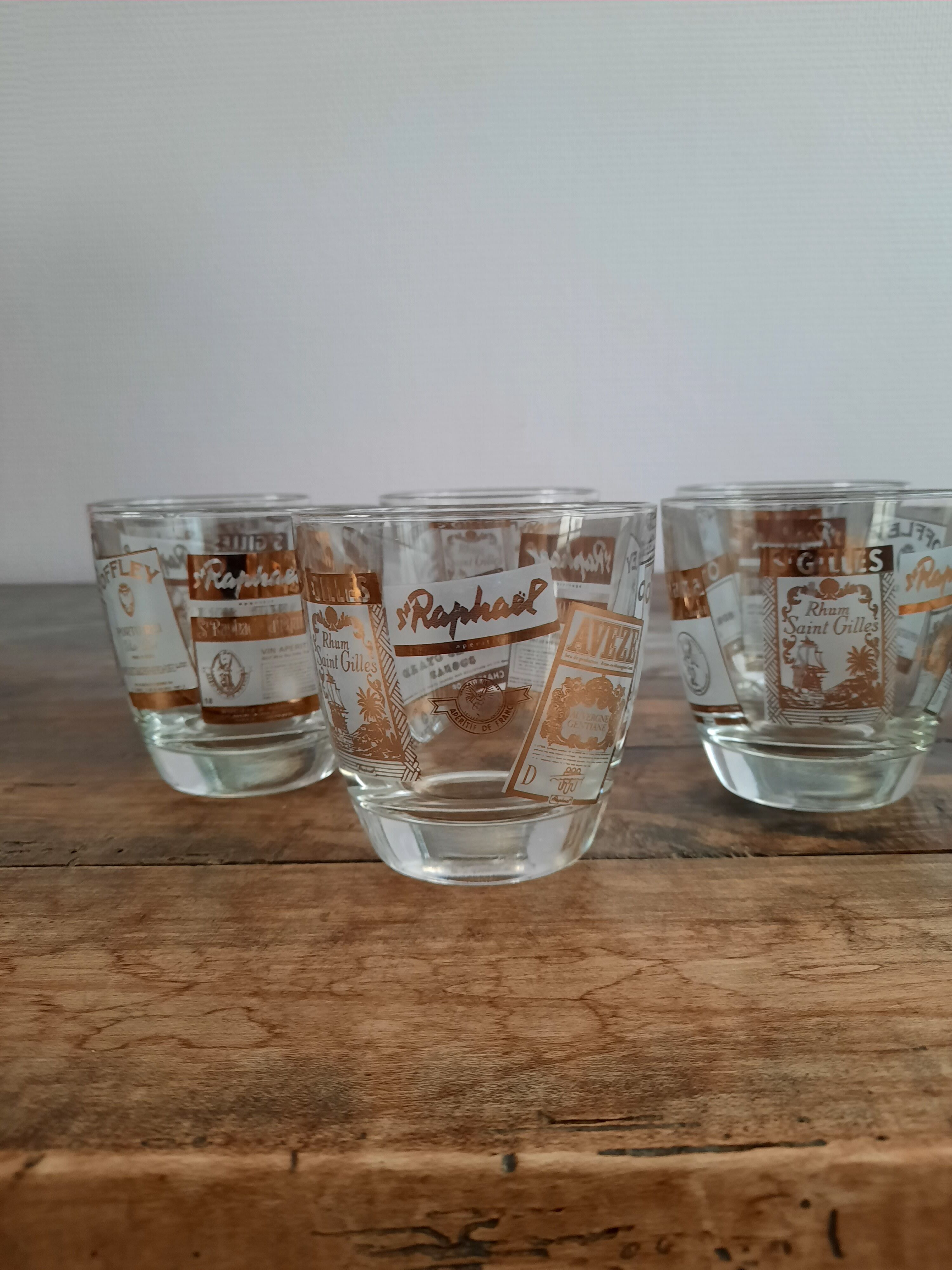 series of 6 st. Raphael club cups from the 70s