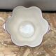 Old Cache Pot K&G LUNEVILLE Ceramic White Decoration Vintage Flowers