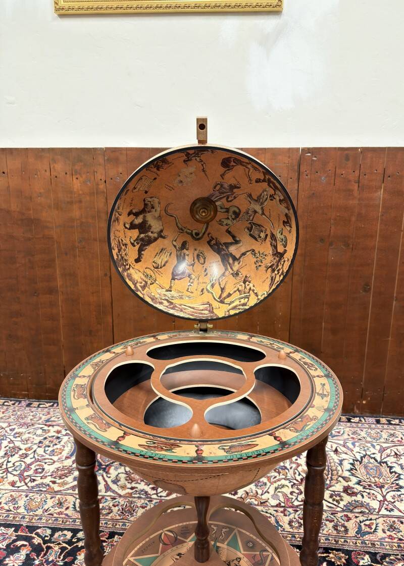 Classic Italian Zoffoli Floor Globe Bar