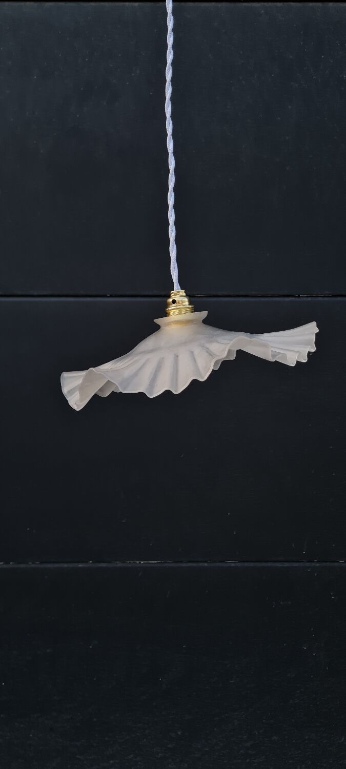 Frosted glass pendant light