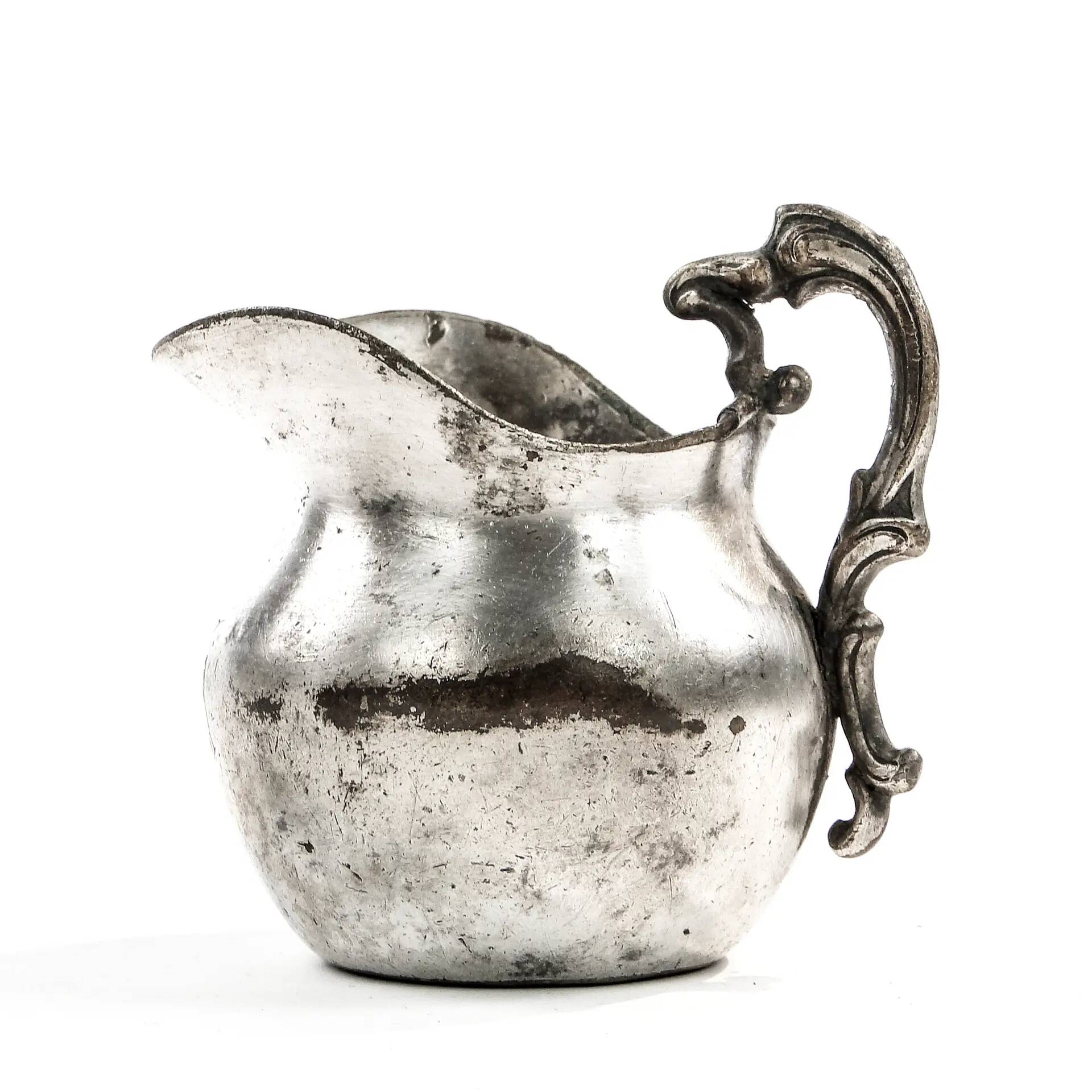 Eclectic milk jug, silver-plated copper, Fraget, Poland, 19th century