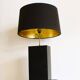 Black lacquered wooden table lamp designed by Roger Vanhevel, 1970s.