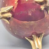 Burgundy tripod vase romantic illustration