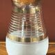 Gilded glass vase signed Fains – France, circa 1950