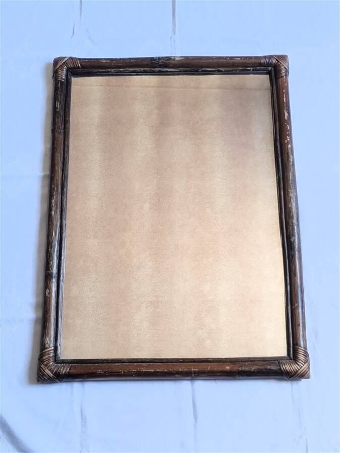 Bamboo mirror 52 x 70 cm