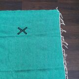Tapis berbère en coton verts 140 x 225 cm