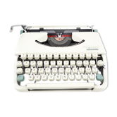 Typewriter Olympia Splendid 66 beige vintage revised with new Ribbon