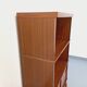 Vintage oak storage bookshelf from the 1960s.