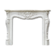 Louis XV style fireplace in Carrara marble circa 1980