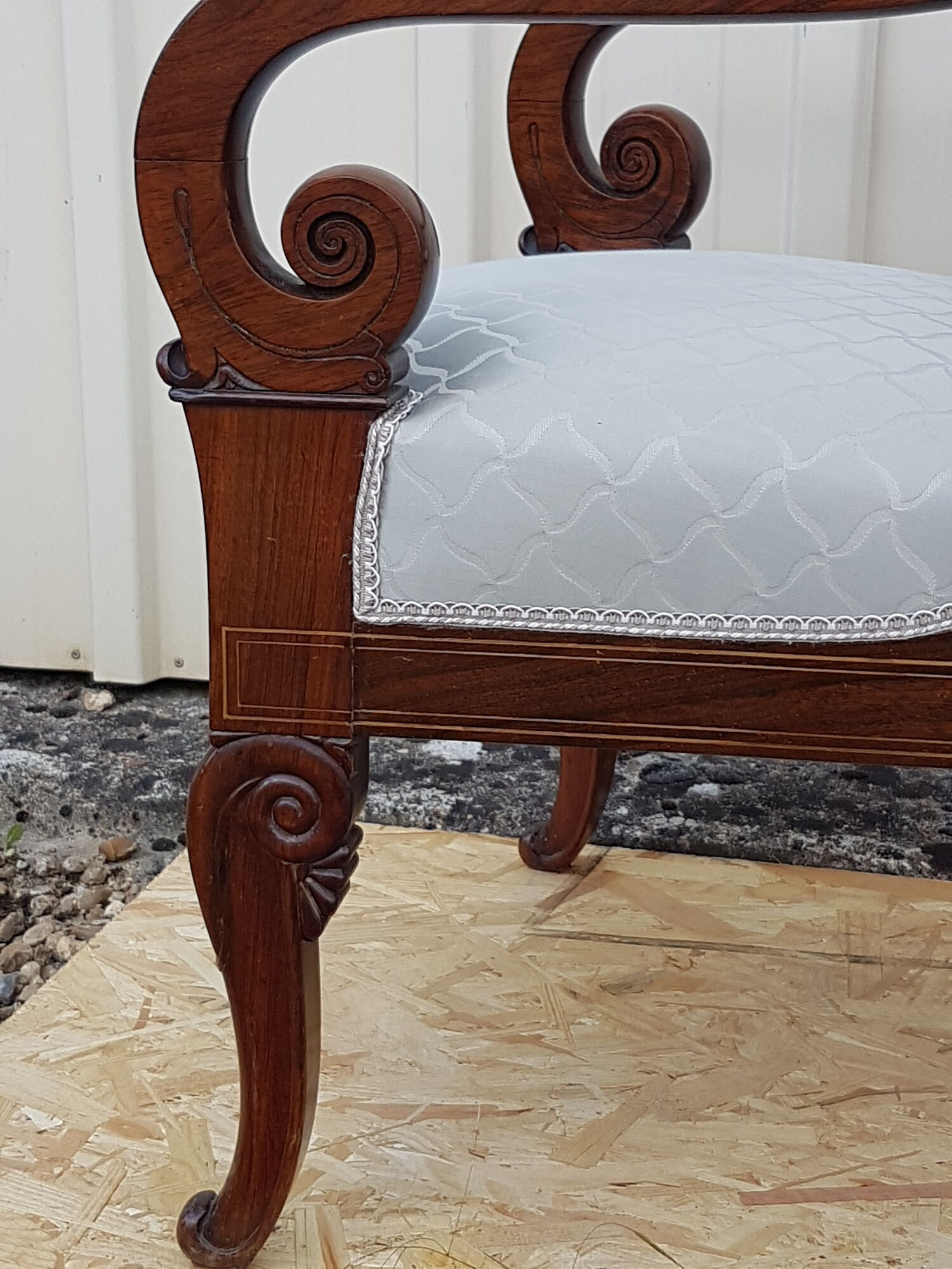 Pair of armchairs restoration style Charles X