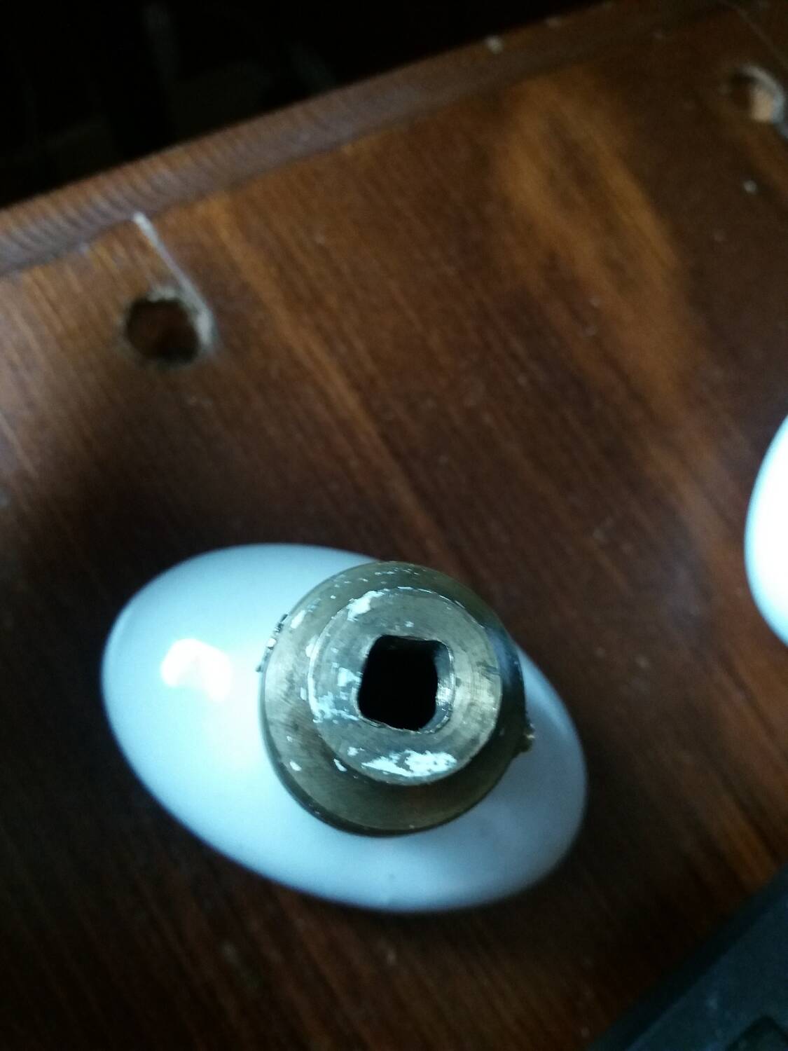 Porcelain door knob handles