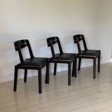 3 1930s leather chairs