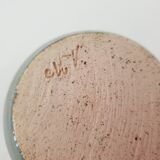 Ovoid soliflore vase in glazed ceramic Signed (Signature to be identified)