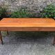 Antique Louis Philippe style farmhouse table in solid cherry wood with its 2 extensions.