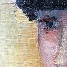 Painting 1920 "Portrait of a young man" signed E.Gasnier
