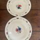 Set of two antique deep plates HBCM Montereau Villefranche.
