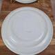 Lot de 2 assiettes plates Sarreguemines décor orange vintage