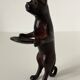 Pockets in the shape of a servant cat in bronze of reddish-brown patina
