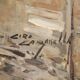 Signed Italian landscape painting from the 20th century