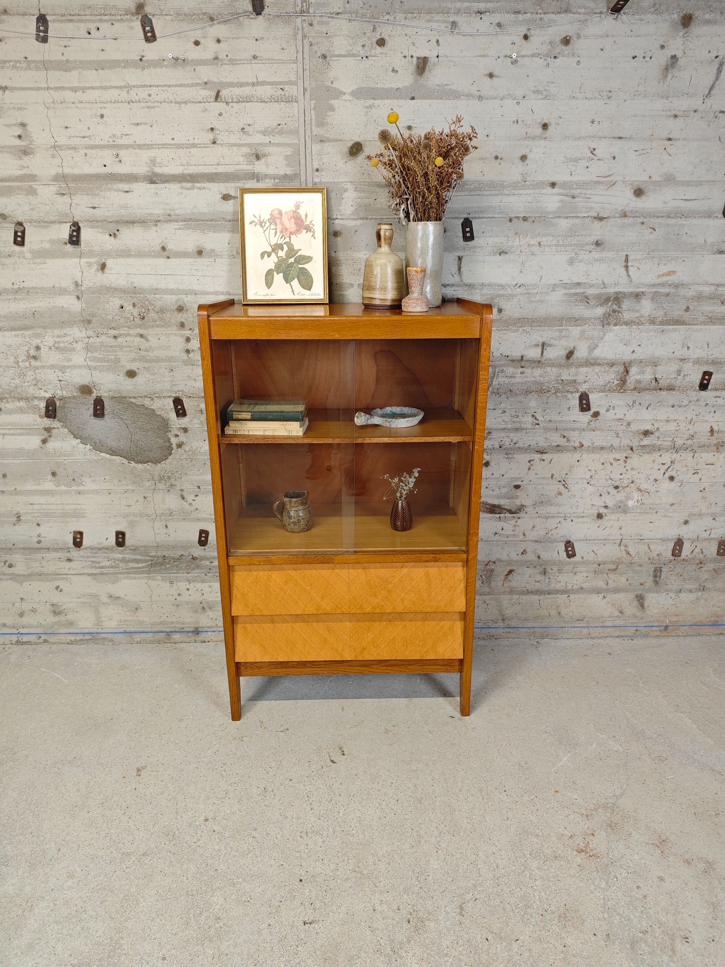 Vintage small display cabinet