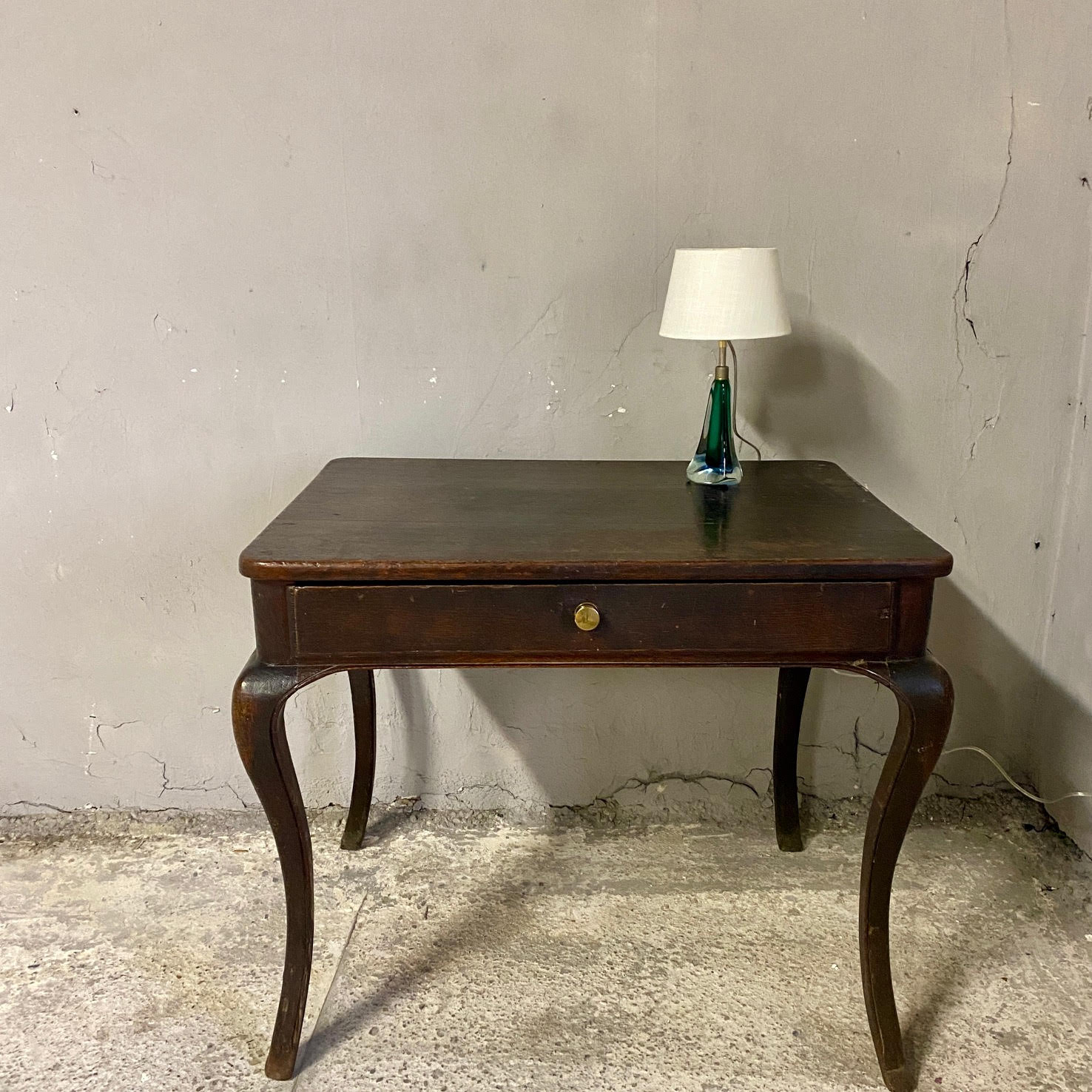 Green Murano lamp in 1960