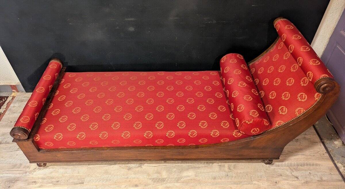 Empire period meridian in mahogany.