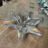 Antique vintage Baccarat crystal bowl in the shape of a star