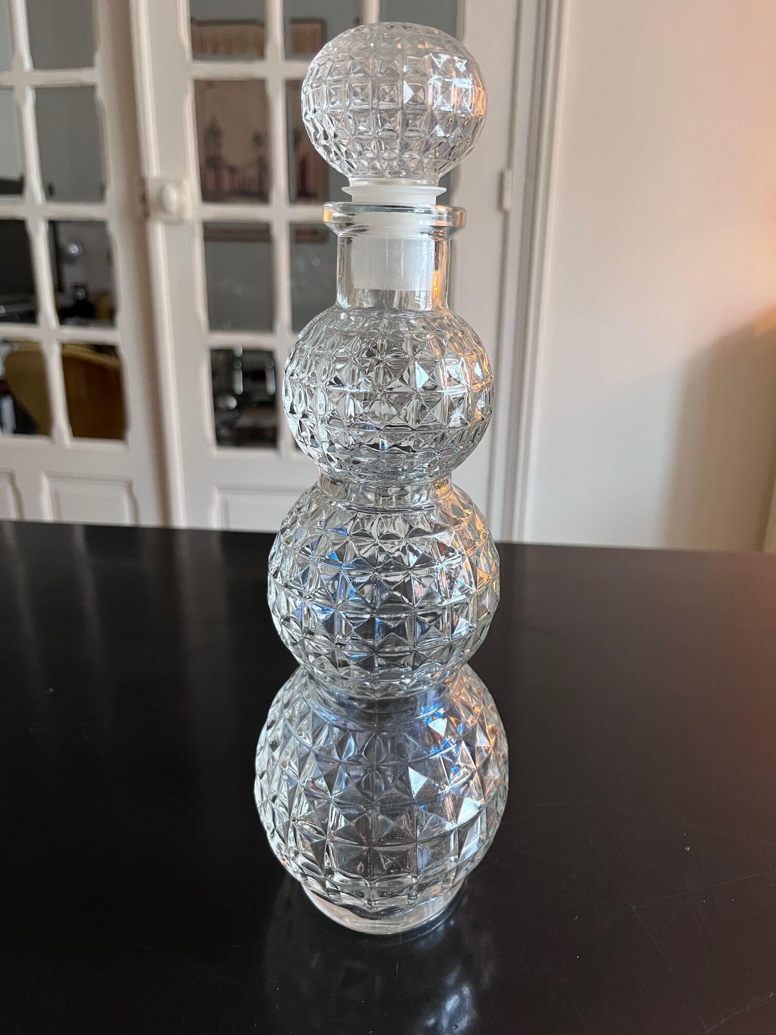 70s glass decanter