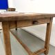 Antique farmhouse table in solid cherry wood